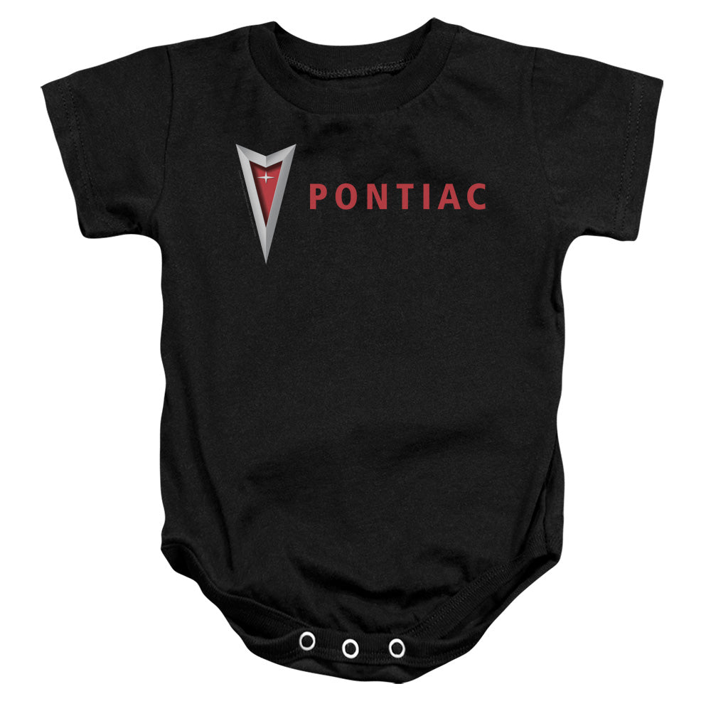 Pontiac Modern Pontiac Arrowhead-Infant Snapsuit-Black