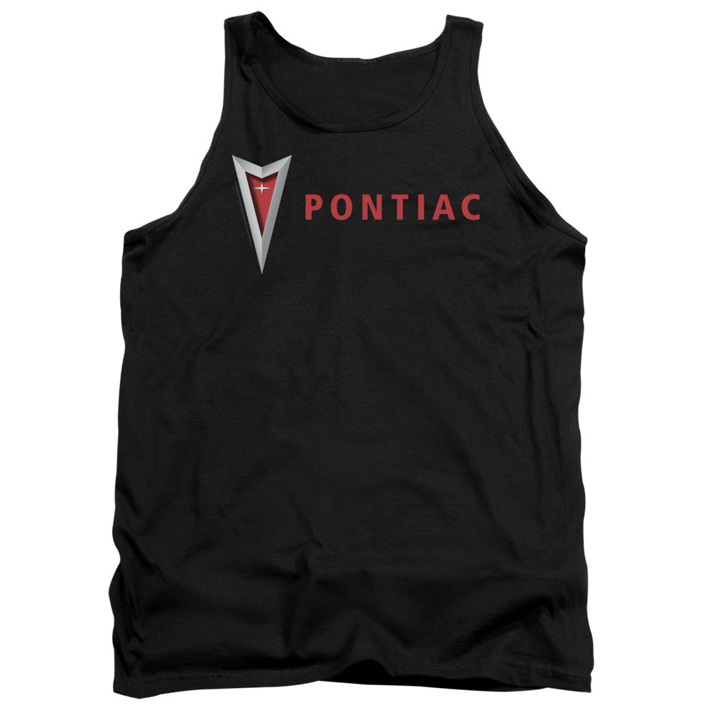 Pontiac Modern Arrowhead-Adult Tank Top-Black