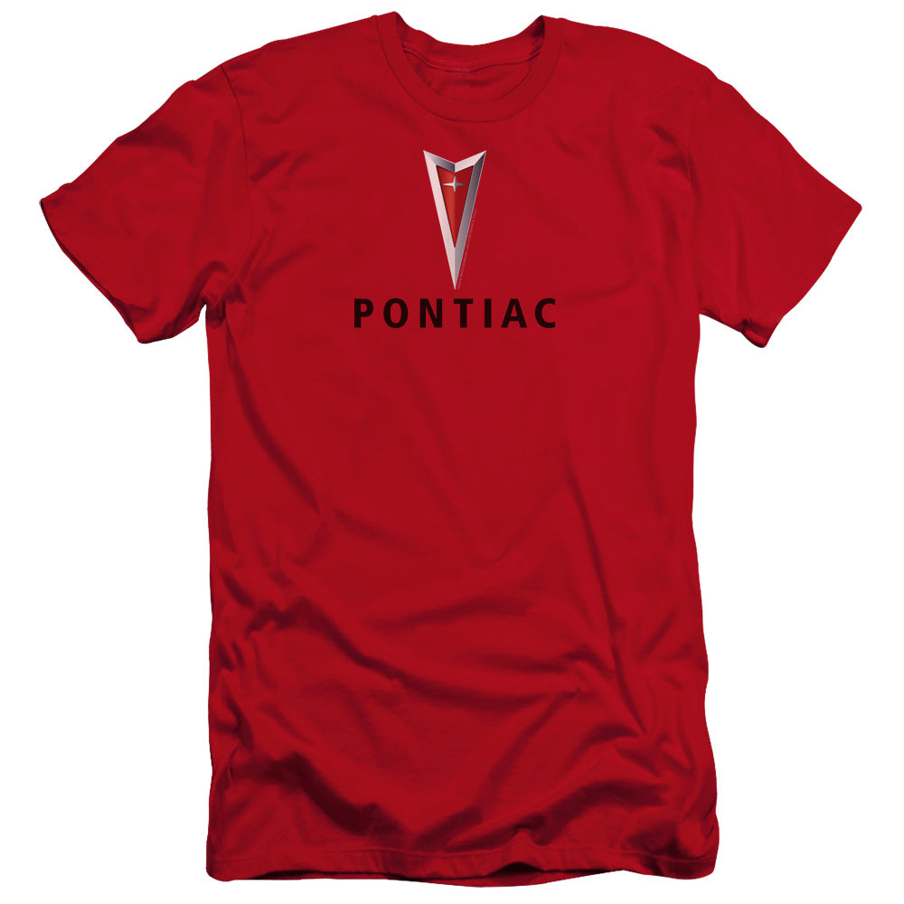 Pontiac Centered Arrowhead Premium Canvas Adult Slim Fit 30/1 - Red
