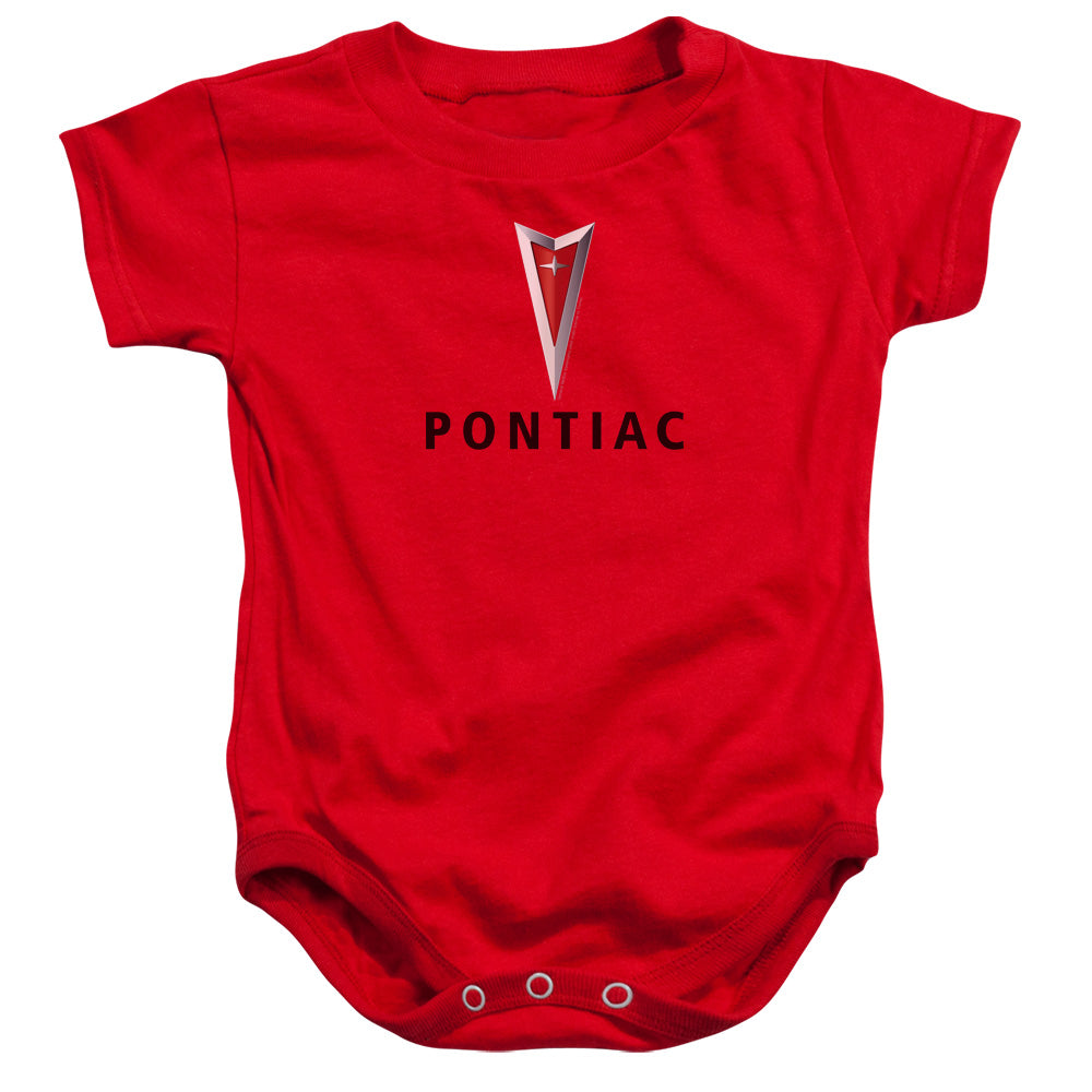 Pontiac Centered Arrowhead Infant Snapsuit - Red