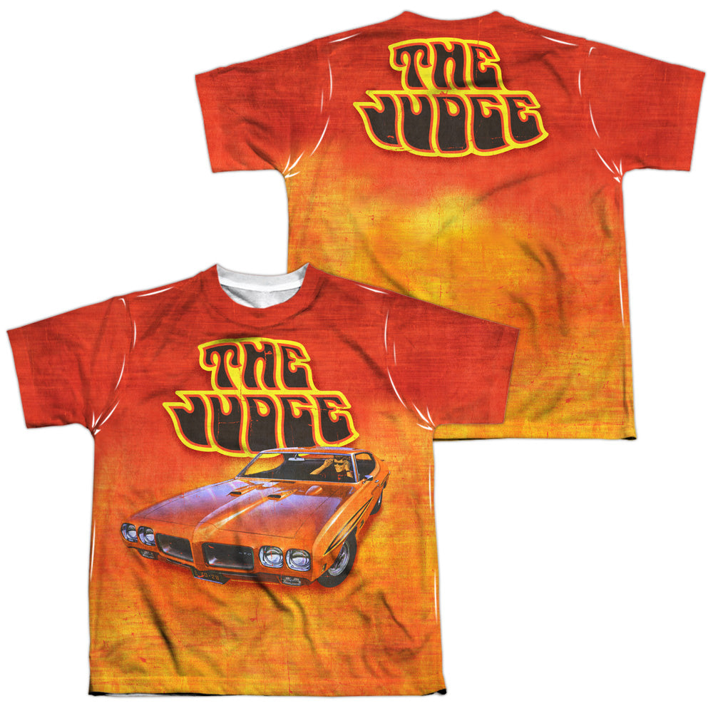 Pontiac The Judge (Front/Back Print) - Youth Short Sleeve 100% Poly - White