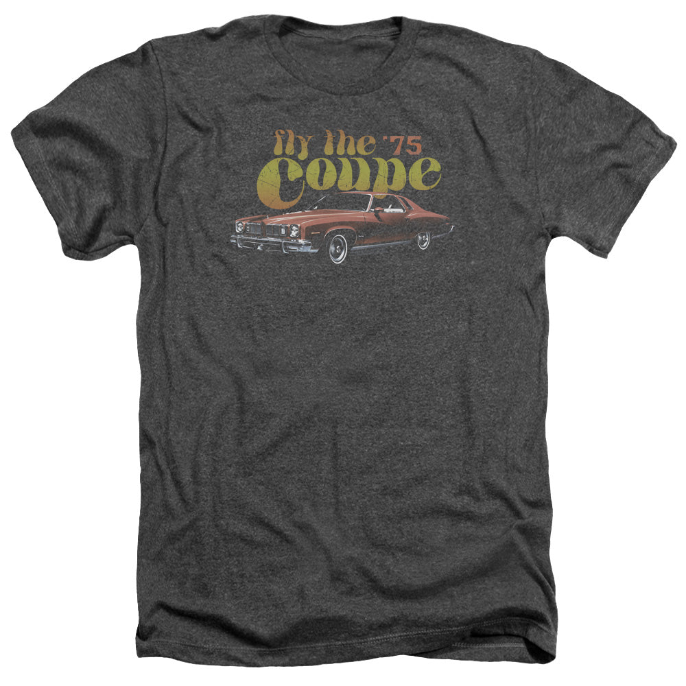 Pontiac Fly The Coupe Adult Regular Fit Heather Short Sleeve - Charcoal