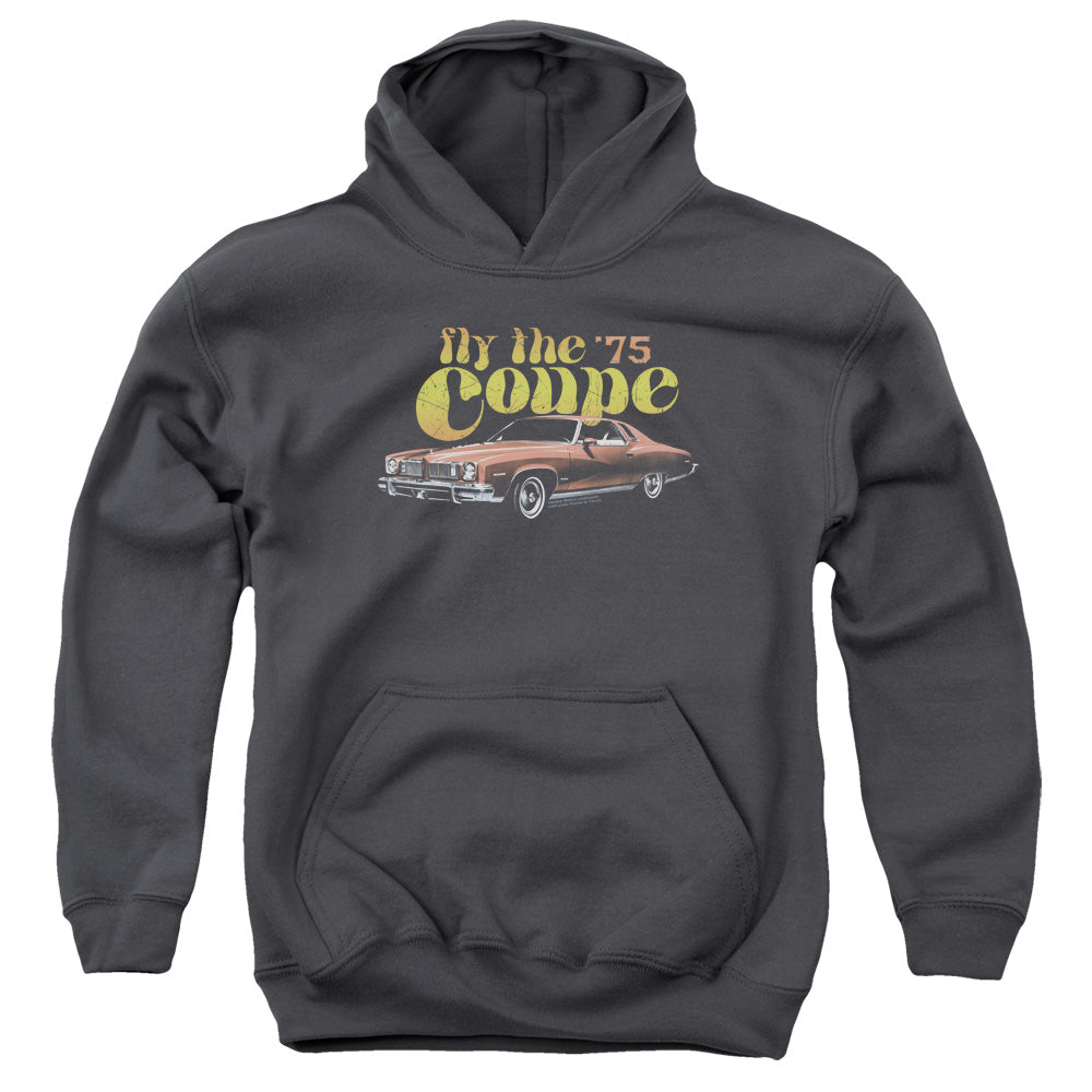 Pontiac Fly The Coupe Youth Hooded Sweatshirt - Charcoal