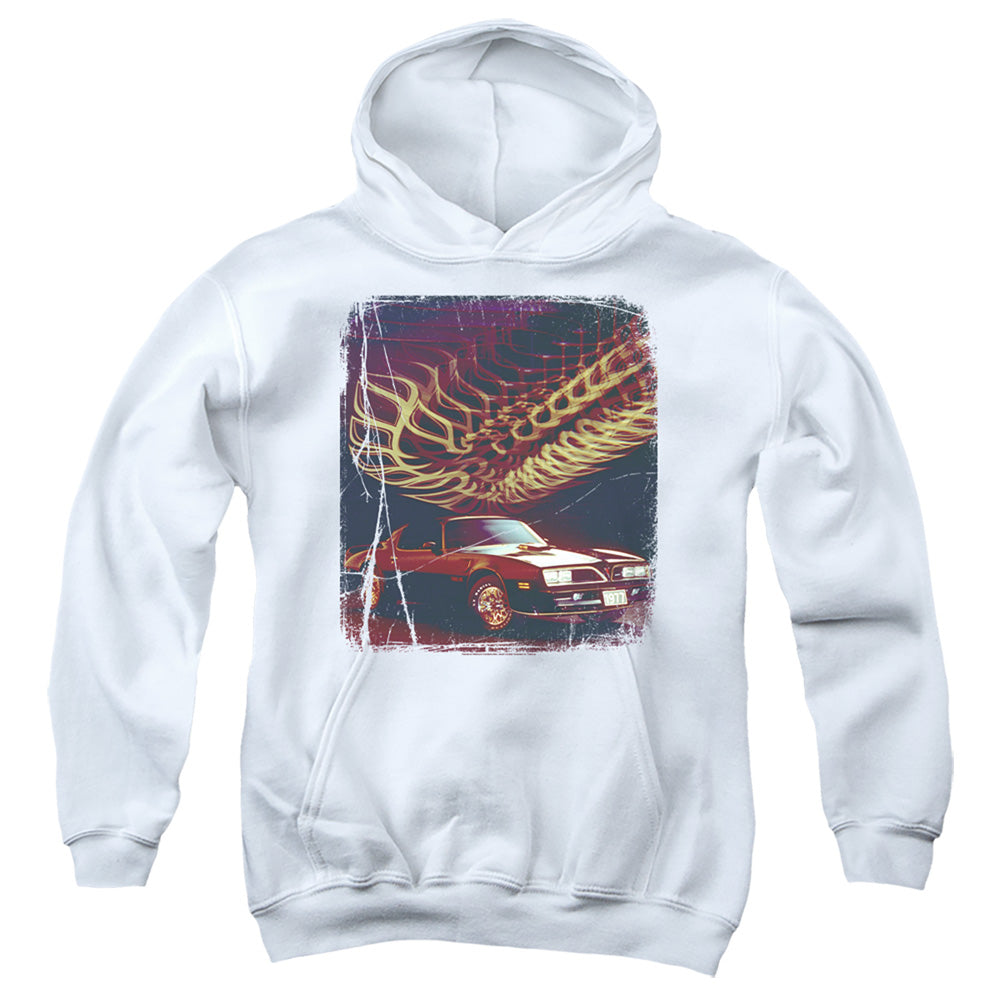 Pontiac Firebird 77 Youth Hooded Sweatshirt - White