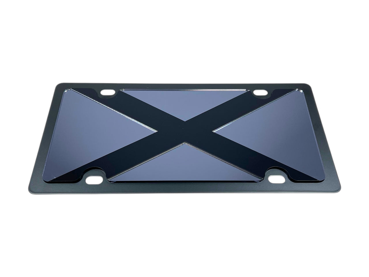 Alabama Blacked Out Carbon Steel License Plate