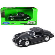 Porsche 356A Speedster Soft Top Black "NEX Models" Series 1/24 Diecast Model Car