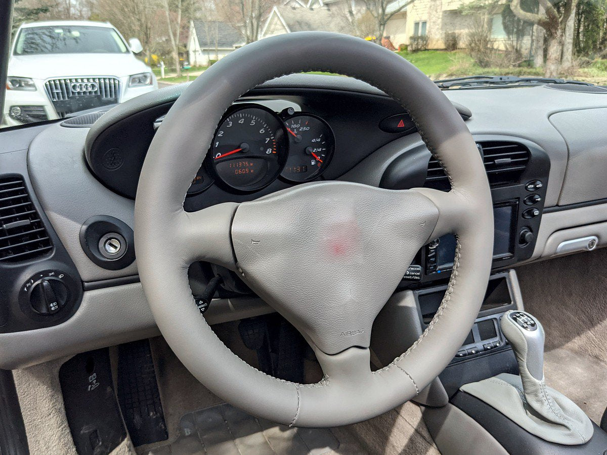 1996-04 Porsche Boxster steering wheel cover - 3-spoke