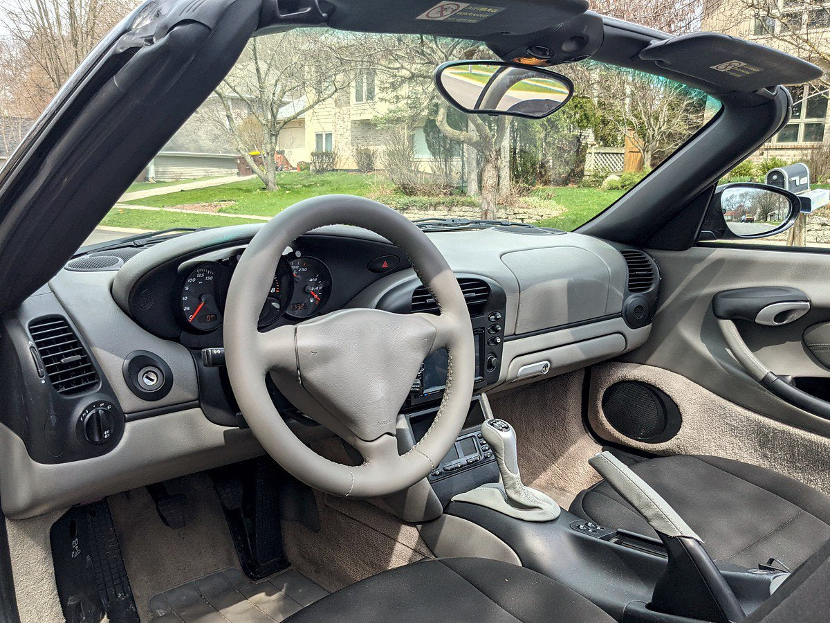1998-04 Porsche 911 (996) steering wheel cover - 3-spoke