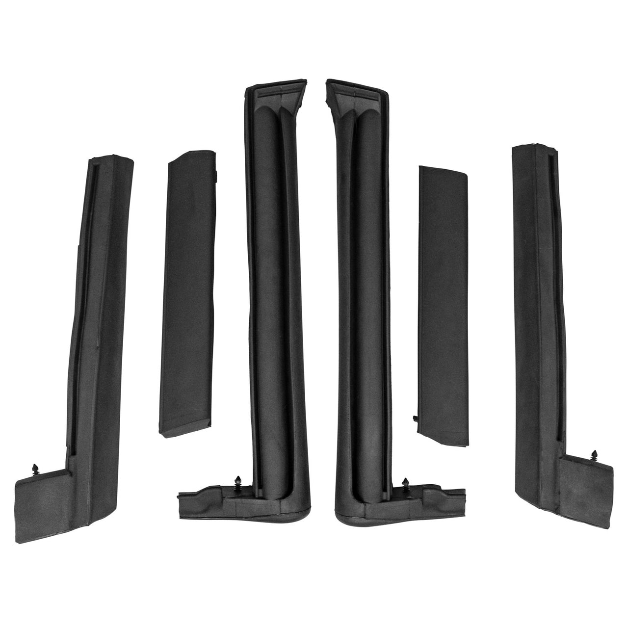 Convertible Rail Kit Fits 98-04 Corvette Soft Top Convertible. 6 Piece
