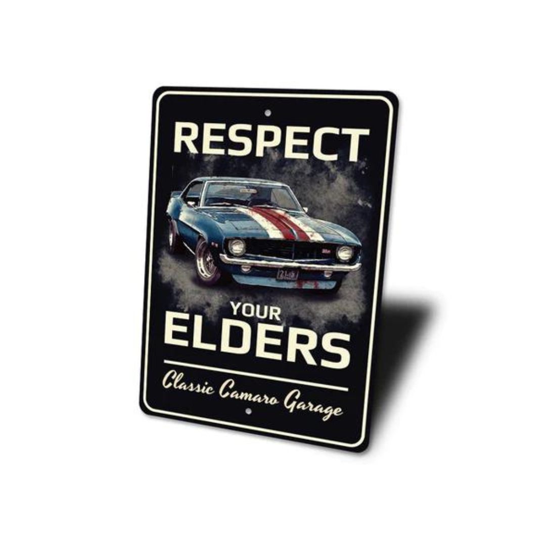 respect-your-elders-camaro-aluminum-sign