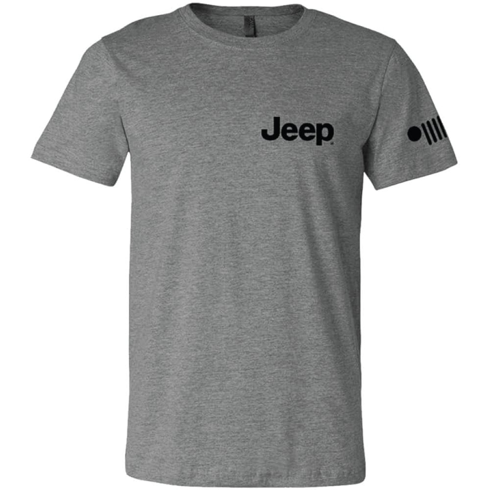 Mens Jeep® Wrangler Burst T-Shirt - Triblend Grey