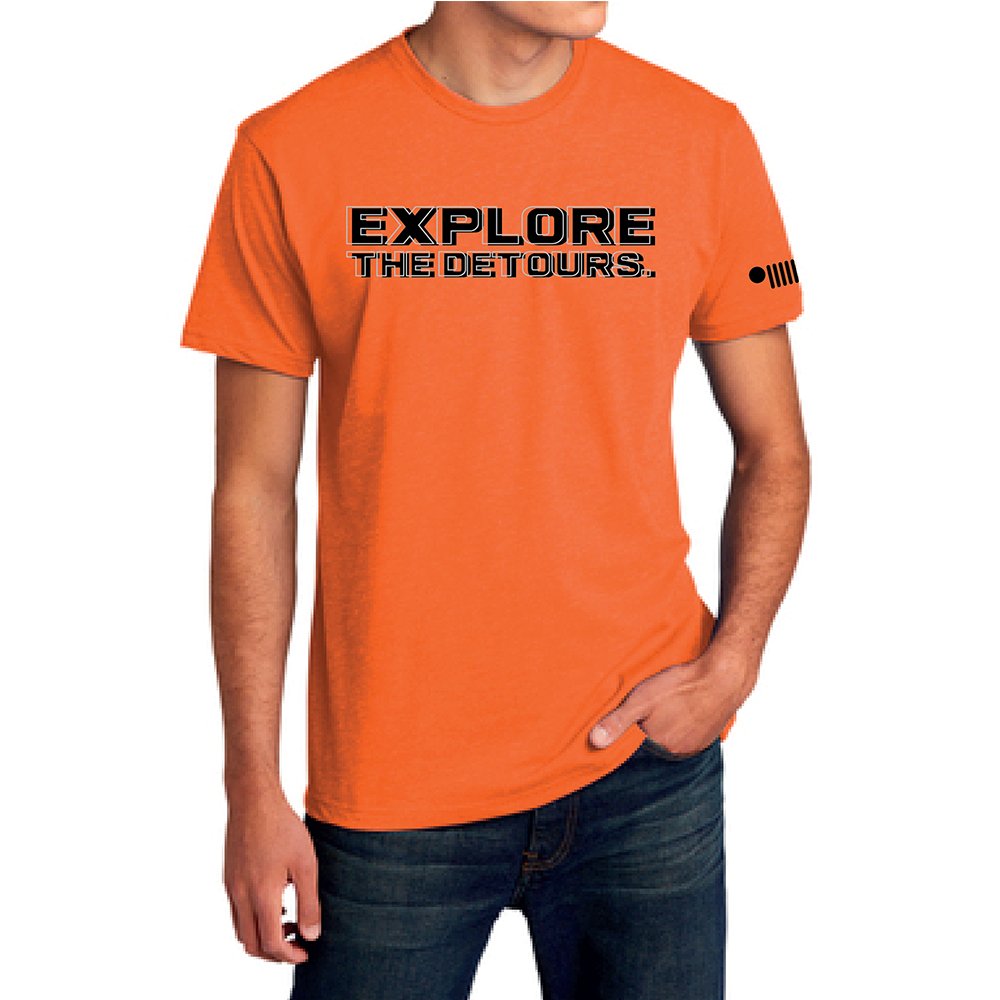 Mens Jeep® Explore the Detours T-Shirt - Orange