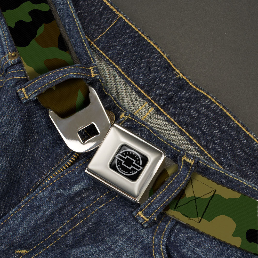 Chevy Seatbelt Belt - Camo Olive Webbing