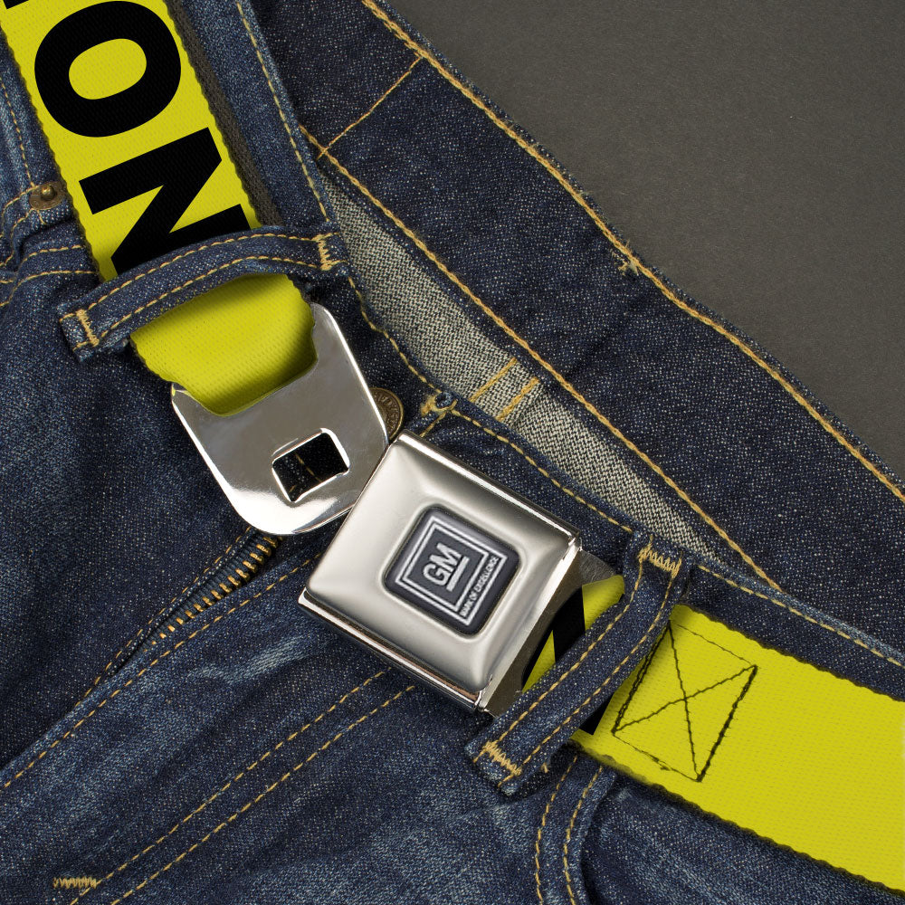 GM Seatbelt Belt - CAUTION