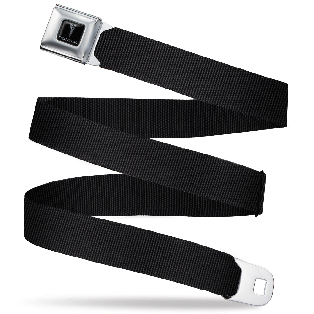 Pontiac Logo Black Seatbelt Belt