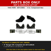PARTS BOX ONLY - SKY136R2 component box, not a complete lift kit