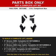 PARTS BOX ONLY - SKY188C component box, not a complete lift kit