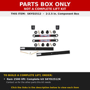 PARTS BOX ONLY - SKYD2512 component box, not a complete lift kit
