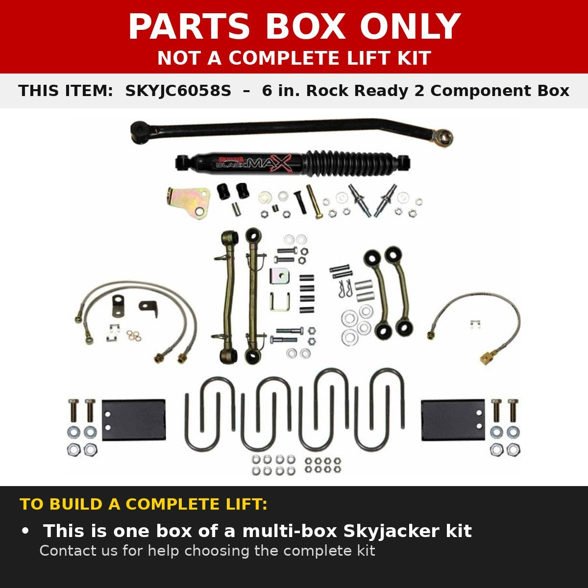 Skyjacker JC6058S Component Box - Parts box only, not a complete lift kit