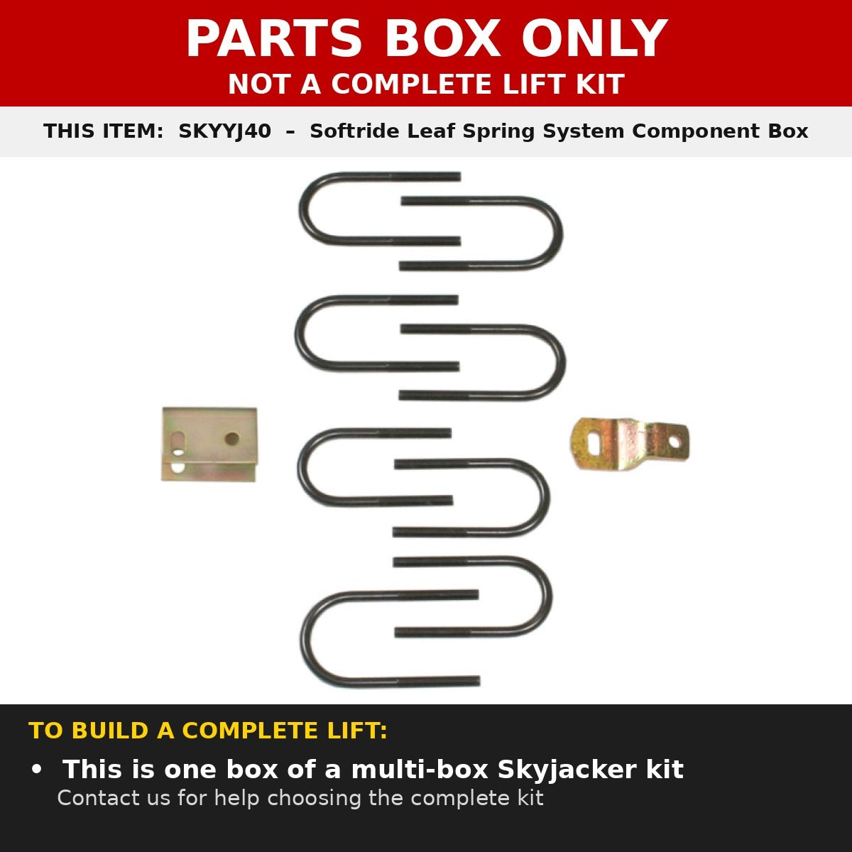 Skyjacker YJ40 Component Box - Parts box only, not a complete lift kit
