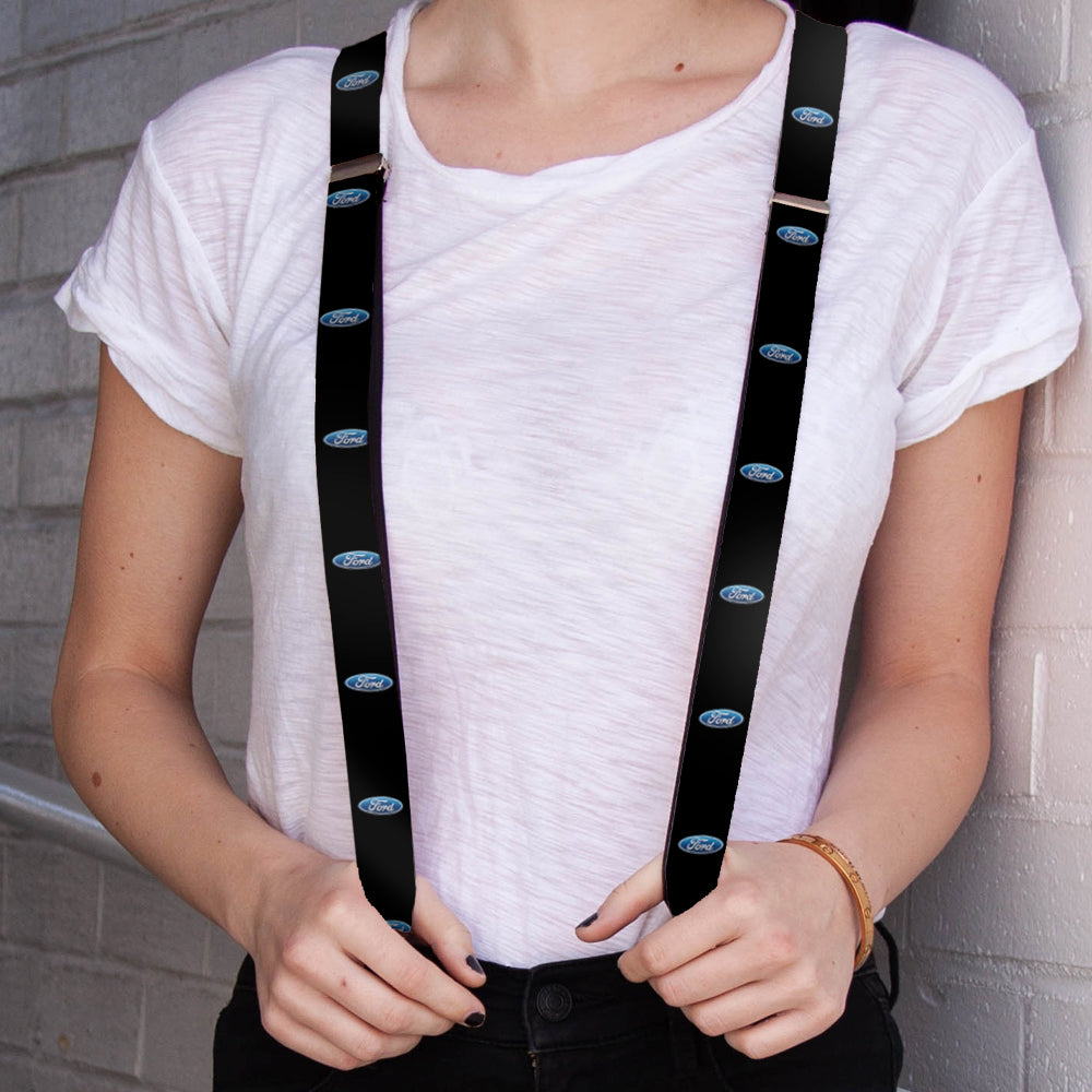 Ford Oval Logo Suspenders - 1.0"