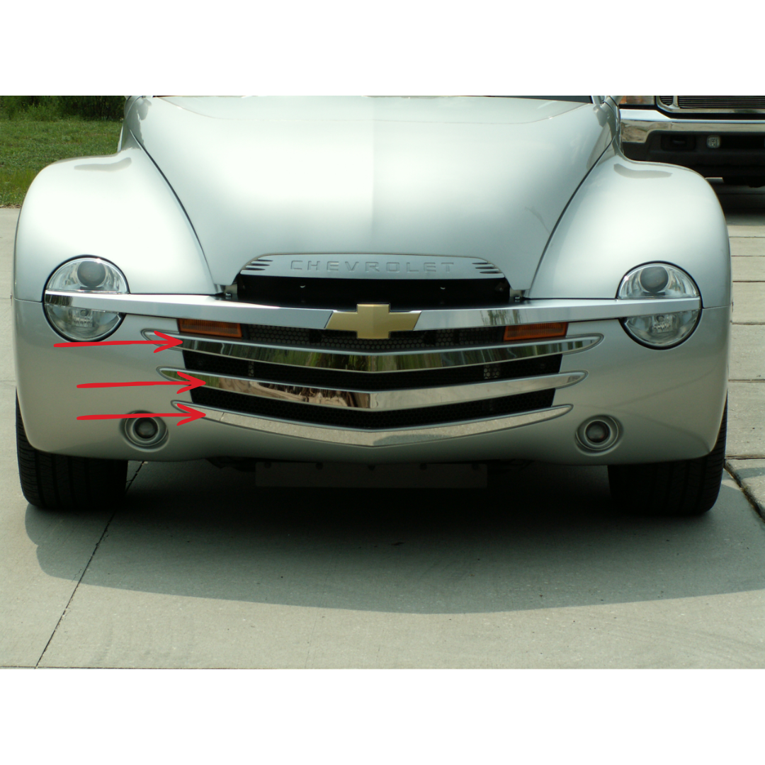SSR Grille Overlays Polished Front 3pc