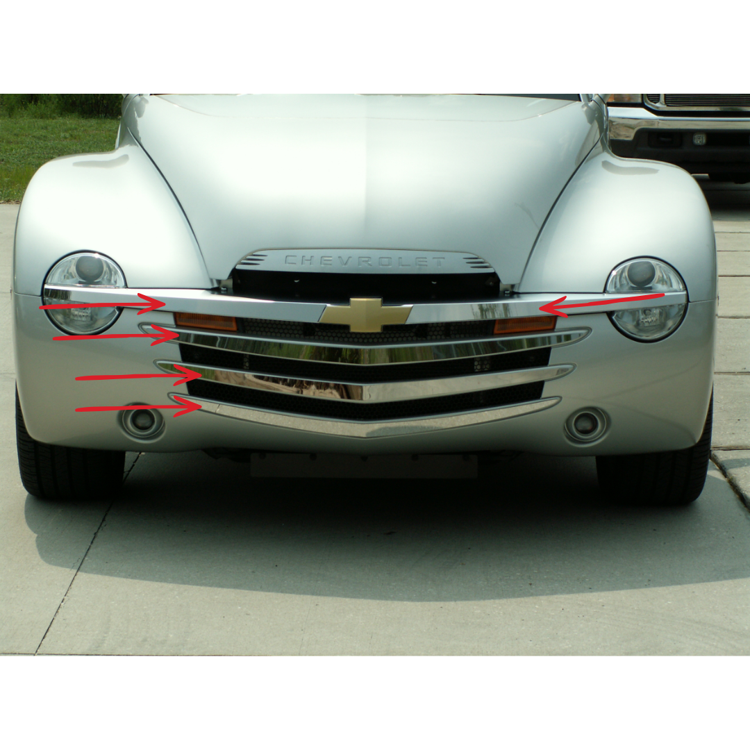 SSR Grille Overlays Polished Front 5pc