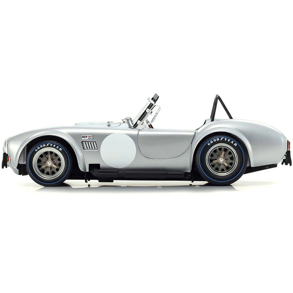 shelby-cobra-427-s-c-silver-metallic-with-white-stripes-1-18-diecast-model-car-by-kyosho