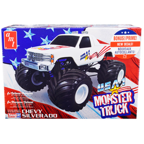 Skill 1 Snap Model Kit Chevrolet Silverado "USA-1" Monster Truck 1/32 Scale Model