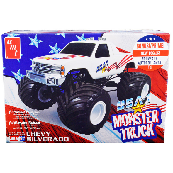 skill-1-snap-model-kit-chevrolet-silverado-usa-1-monster-truck-1-32-scale-model