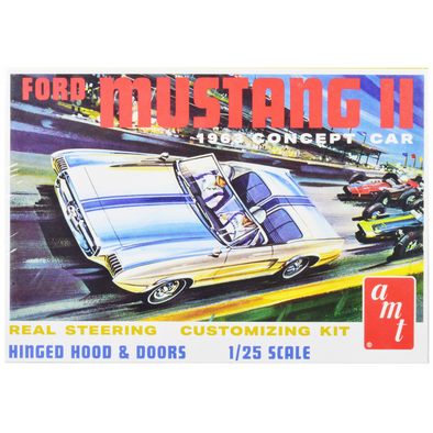 Skill 2 Model Kit 1963 Ford Mustang II Concept Car 1/25 Scale Model