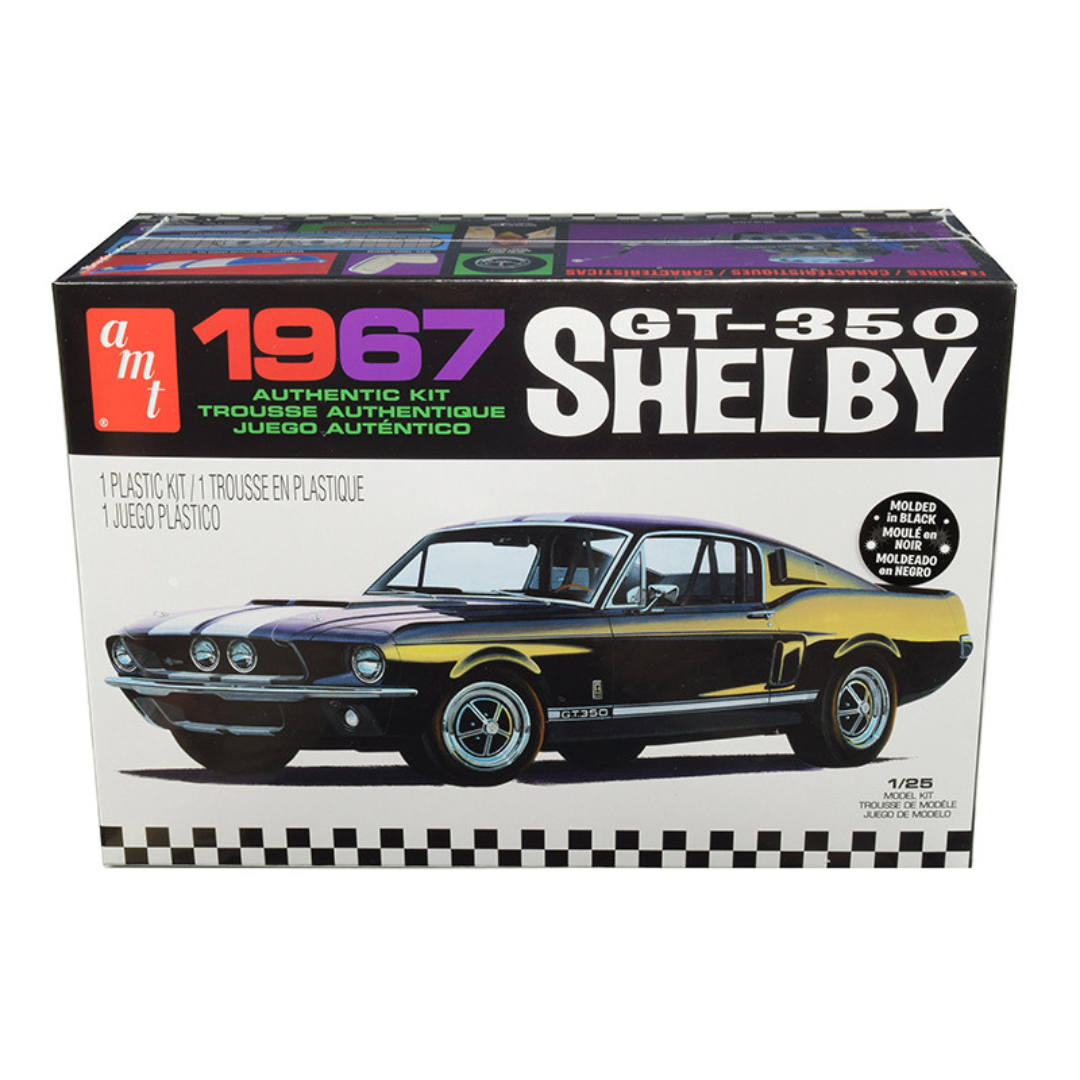 skill-2-model-kit-1967-ford-mustang-shelby-gt350-black-1-25-scale-model