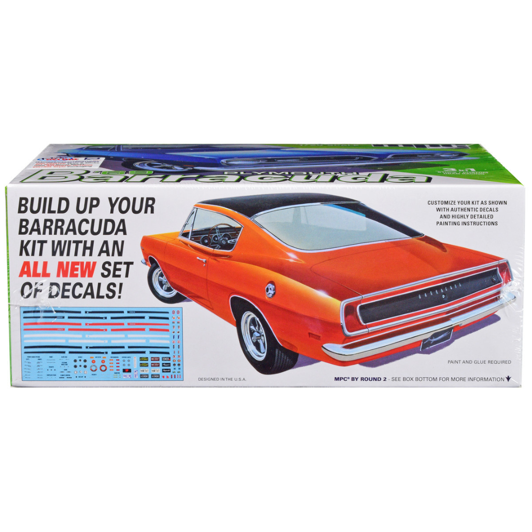 Skill 2 Model Kit 1969 Plymouth Barracuda 3-in-1 Kit 1/25 Scale Model