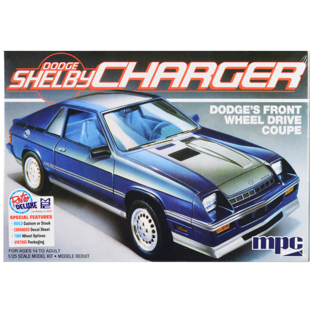 Skill 2 Model Kit 1986 Dodge Shelby Charger 1/25 Scale Model