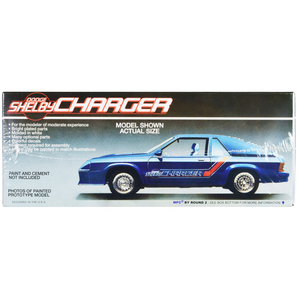 Skill 2 Model Kit 1986 Dodge Shelby Charger 1/25 Scale Model