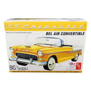 Skill 3 Model Kit 1955 Chevrolet Bel Air Convertible 2 in 1 Kit 1/16 Scale Model by AMT