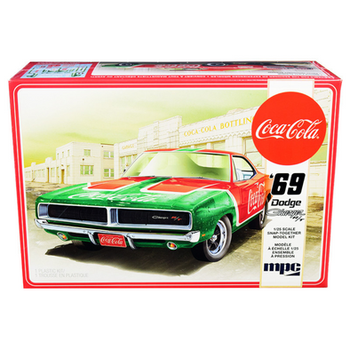 Skill 3 Snap Model Kit 1969 Dodge Charger RT "Coca-Cola" 1/25 Scale Model by MPC