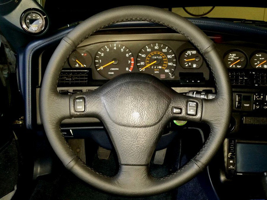 1986-92 Toyota Supra steering wheel cover - 3-spoke version 1