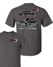 chevy-impala-blackline-mens-t-shirt-liquid-metal-logo-black-cap-bundle