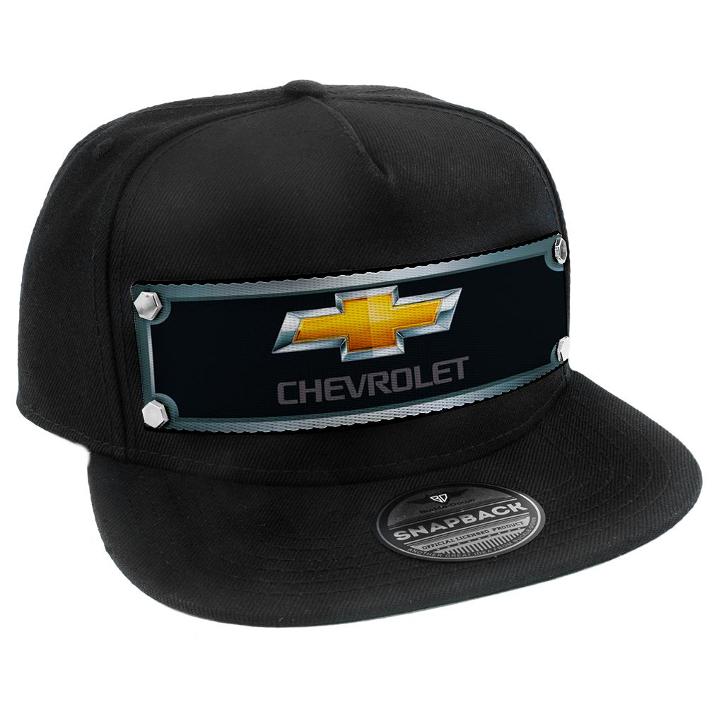 Chevrolet Gold Bowtie Black & Gold Embellishment Trucker Hat