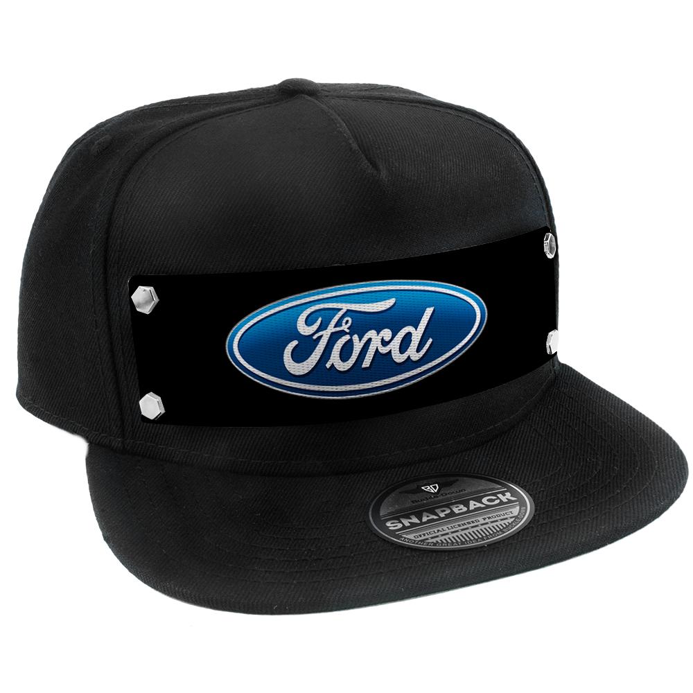 Ford Oval Logo Embellishment Trucker Hat Black