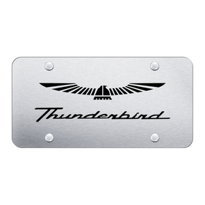 Thunderbird License Plate - Laser Etched Brushed