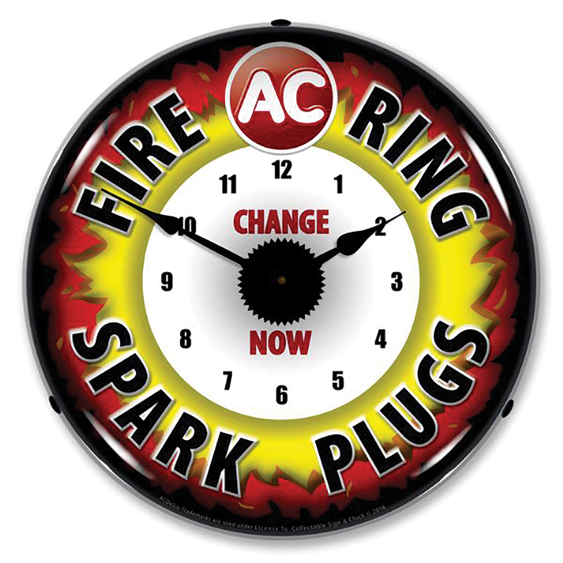 1953-2020 Universal LED Clock AC Fire Ring - CA-UN0041-Corvette-Store-Online