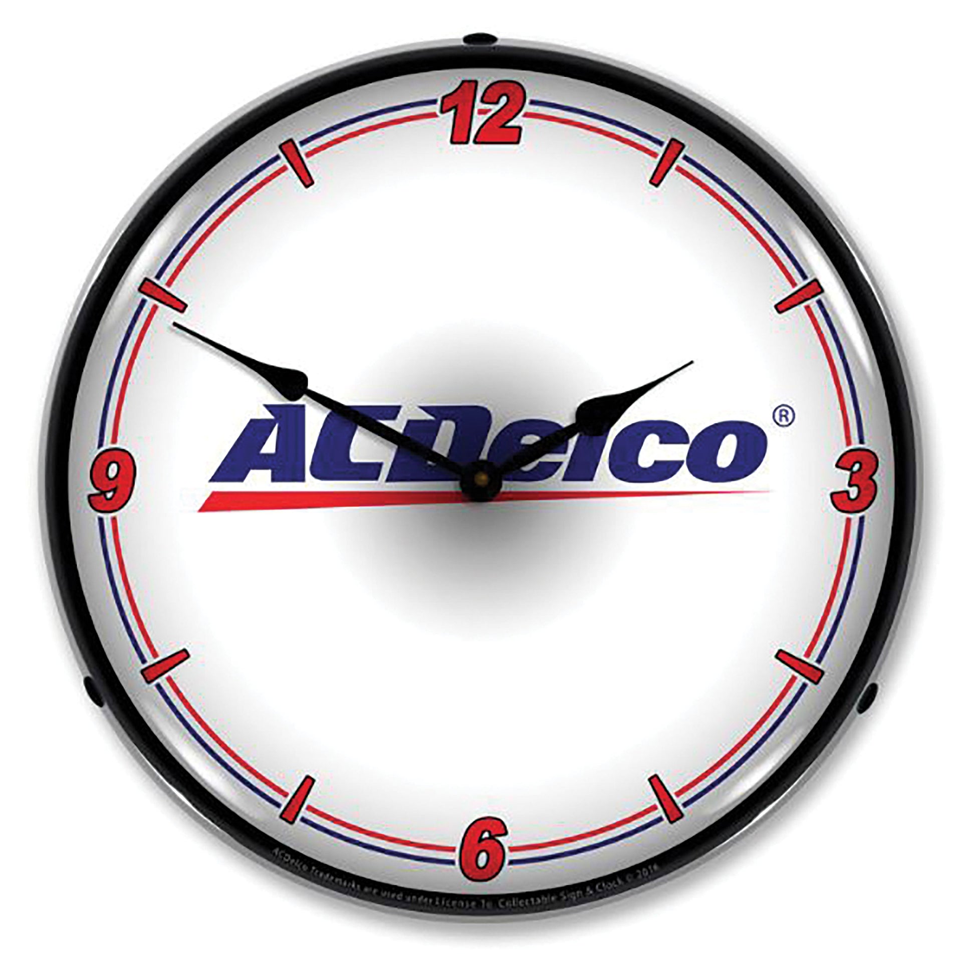 1953-2020 Universal LED Clock AC Delco Wt - CA-UN0046-Corvette-Store-Online