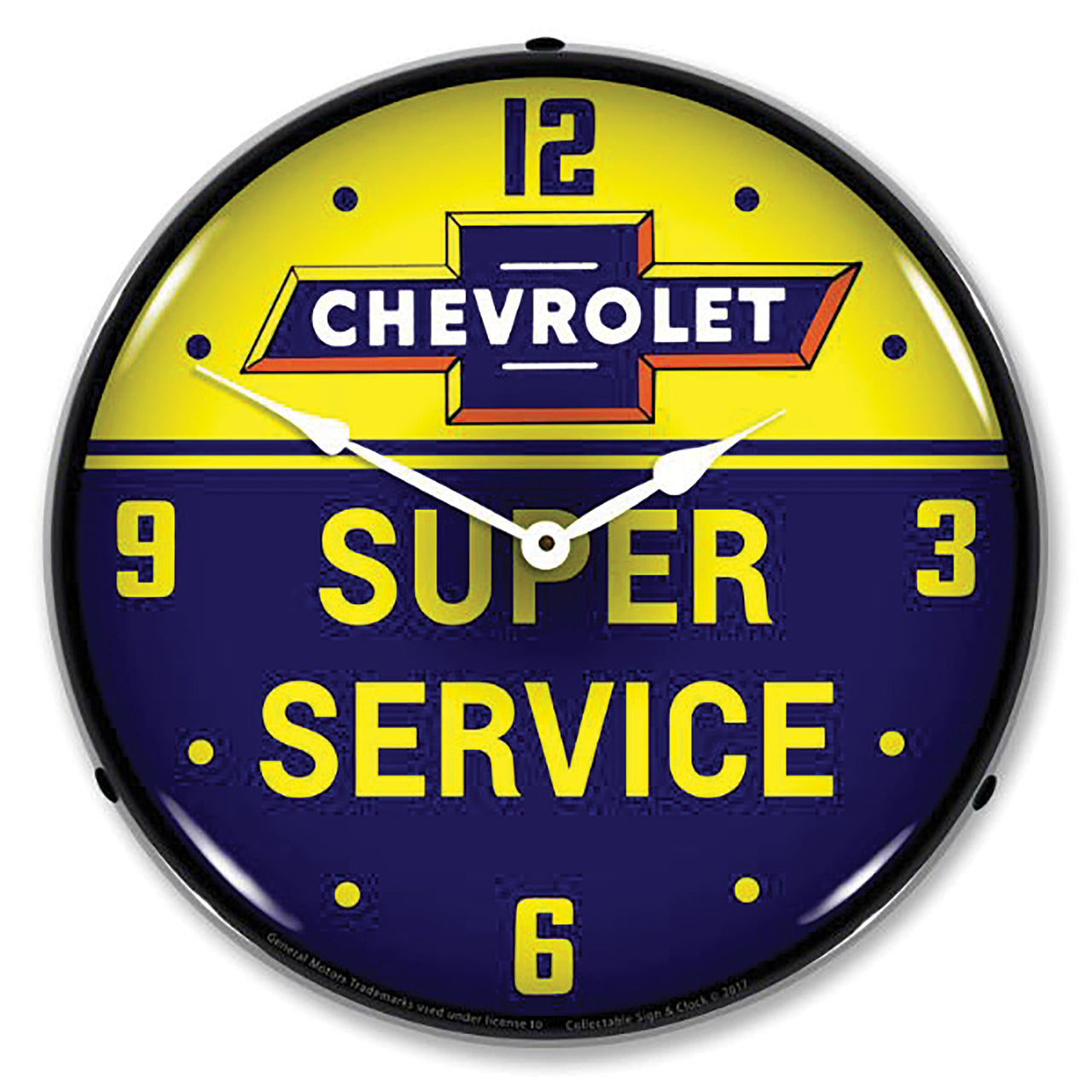 1953-2020 Universal LED Clock Bowtie Super Service - CA-UN0058-Corvette-Store-Online