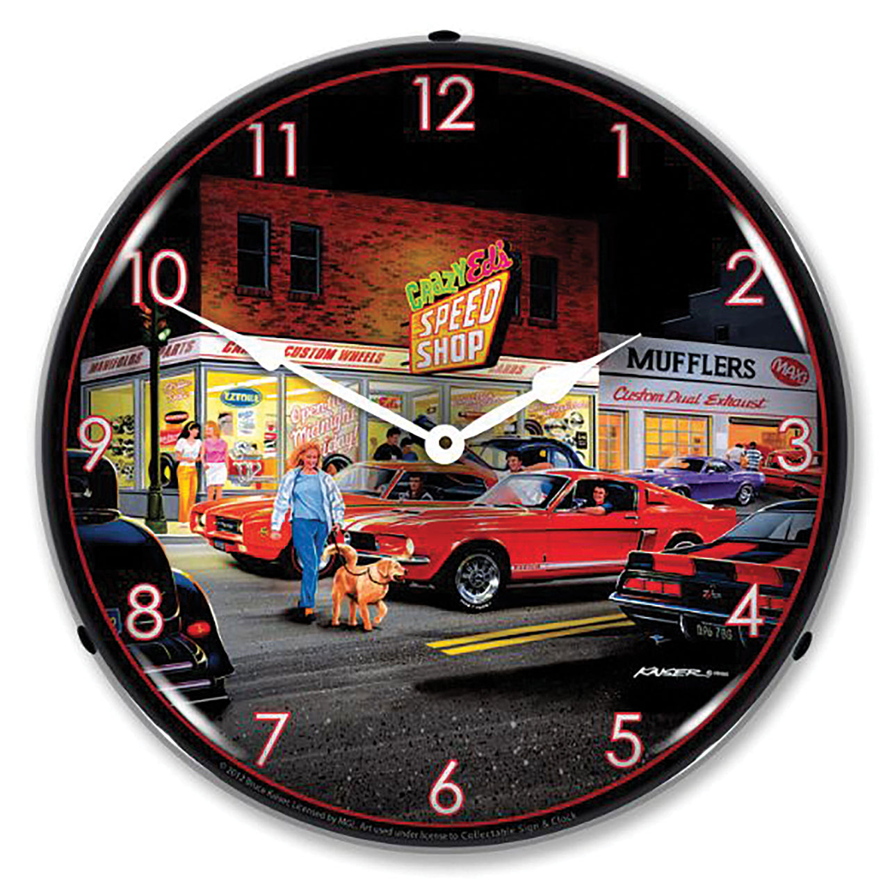 1953-2020 Universal LED Clock Crazy Eds - CA-UN0067-Corvette-Store-Online
