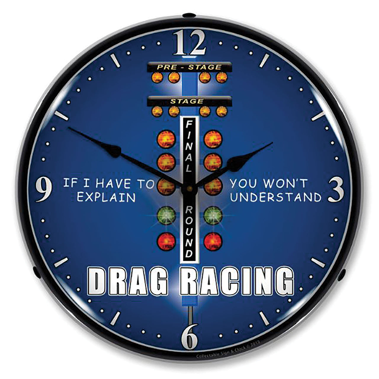 1953-2020 Universal LED Clock Drag Race - CA-UN0070-Corvette-Store-Online