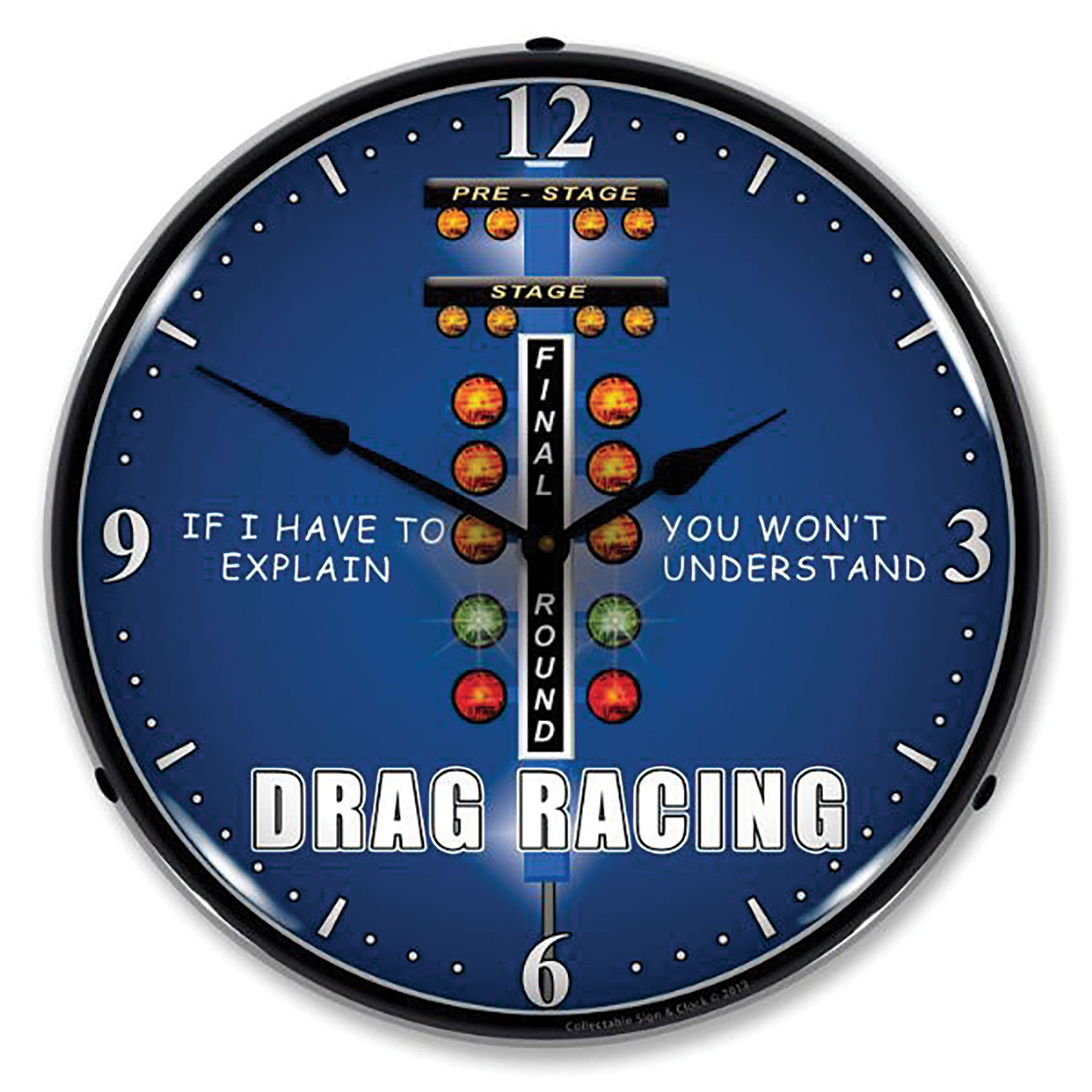 1953-2020 Universal LED Clock Drag Race - CA-UN0070-Corvette-Store-Online