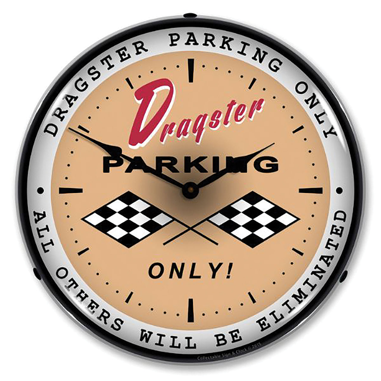 1953-2020 Universal LED Clock Dragster Parking - CA-UN0071-Corvette-Store-Online