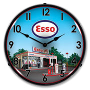1953-2020 Universal LED Clock Esso Station - CA-UN0073-Corvette-Store-Online